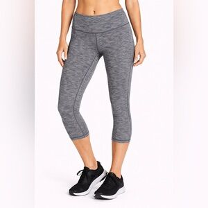 lululemon athletica Heather Grey High-Rise Capri Leggings